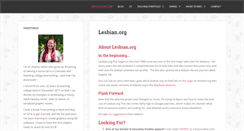 Desktop Screenshot of lesbian.org