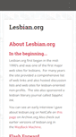 Mobile Screenshot of lesbian.org